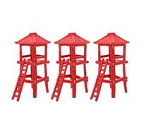 ORFOFE 3pcs Military Style Model for Sand Table DIY Materials Realistic Observation Tower Accessories for Micro Landscape Soldier Scene Decoration and Outdoor Tabletop Play