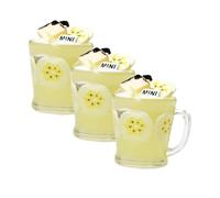 ORFOFE 3pcs Miniature Dollhouse Cups with Lifelike Summer Fruit Designs Tiny Resin Beverage Accessories for Pretend Play Easy to Clean Dollhouse Kitchen Ornaments Educational