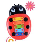 ORFOFE 3pcs Musical Instrument Hand Tapping Toys Ladybird Shape Xylophone for Boys and Girls Toys