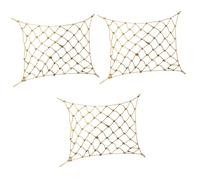 ORFOFE 3pcs Parrot Climbing Net Swing Toy for Birds Design Encourages Exercise for Parrots Cockatiels and Small Pets Easy Installation Hooks