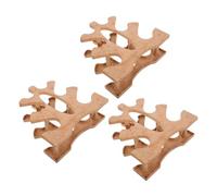 ORFOFE 3Pcs Plastic Dumbbell Holder Storage Rack 3-Tier Small Hand Weight Organizer Stand for Home Gym Dumbbells Display and Fitness Equipment Storage