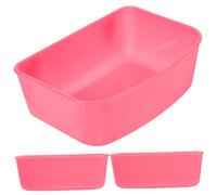 ORFOFE 3Pcs Portable Bird Feeders Sturdy Feeding Bowls for Parrot Cage Easy to Install Plastic Bird Food and Water Cups for Doves Pigeons Finches Cockatiels Suitable for Poultry and