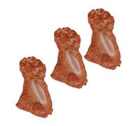 ORFOFE 3pcs Realistic PVC Rib Meat Models Fake Cooked Meat Props for Kitchen Decor Restaurant Display Museum Exhibit Simulation Food for Photography and Play