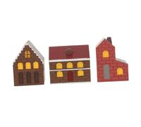 ORFOFE 3pcs Resin Miniature Houses for Fairy Garden Home Decoration Micro Landscape Figurines with Intricate Details Lightweight Dollhouse Accessories for Desktop Mini Landscape and