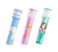ORFOFE 3Pcs Rotating Kaleidoscope Cognitive for Educational Color Recognition Plaything Safe Lightweight Observation