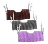 ORFOFE 3pcs Small Animal Hanging Hammocks Cozy Tunnel Bed Swing for Ferret Guinea Pig Chinchilla Cage Shelter Warm Soft Pet Hammock with Detachable Design for Easy Cleaning and Space