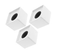 ORFOFE 3pcs Square Mic Flags for Interviews and Presentations Microphone Logo Station Stylish Modern Design Compatible with Various Microphones Versatile Use for Hosting and Recording