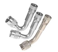 ORFOFE 3Pcs Tire Air Valve Extenders with Bend Durable Valve Stem Extensions for Bikes Cars Motorcycles Rvs Resistant Impact Resistant Inflator Adaptors