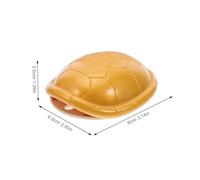 ORFOFE 3pcs Vintage Feng Shui Turtle Shell Divination with I Ching Coins for Health and Wealth Textured Sculpture for Cultural Decor and Relaxation Compact Lucky Turtle Accessories