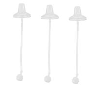 ORFOFE 3pcs Wide Caliber Silicone Nipples Safe Feeding Pacifiers for Learn to Drink Duckbill Design for Newborns and Toddlers Easy to Clean Soft and Comfortable