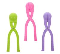ORFOFE 3pcs Winter Snow Ball Clip for Outdoor Play Material Clamp with Comfortable Handle for Quick Round Making for Boys and Winter Fights and Christmas Games Random Color