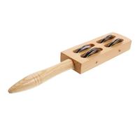 ORFOFE 4-Bell Jingle Stick Musical Instrument for Kids Handheld Percussion Shaker Colorful Jingle Bells Toy for Music Therapy and Holiday Fun