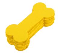 ORFOFE 4 Packs Yellow Bone Shaped Pet Memorial Paper for Dogs Traditional Offering Paper for Outdoor Ceremonies and Ancestral Worship Realistic Design Enhances Emotional Tribute and