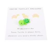 ORFOFE 4 Sets Adorable Little Turtle Party Favors with Inspirational Cards for Employee Appreciation Family Engagement and Motivational