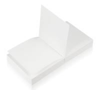 ORFOFE 400pcs Office Memo Pads Paper Refill Blank Square Notepads Compact and Versatile Use Tear-off Pages for School and Study White Paper Memo Pads