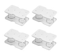 ORFOFE 4pcs Adjustable Height Tissue Box Spring Supports with Built in Elastic Bands Sturdy Bracket for Napkin Boxes Automatic Lifting Holder for Home Bathroom Living Dining Table