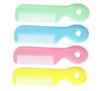 ORFOFE 4pcs Baby Comb Set for Newborns and Toddlers, and Fine Teeth Infant Hair Combs with Safe Material for Gentle Hair Care and Detangling