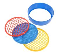 ORFOFE 4Pcs Beach Sand Sifter for Lightweight Plastic Sand Sieves for Outdoor Play Colorful for Beach Park and Random Color