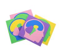ORFOFE 4pcs Brain Model Puzzle for Boy Girl Educational Anatomy Learning Toy for Toddlers and Preschoolers Interactive Diy Brain Parts Assembly for Cognitive Development and Fine Motor