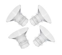 ORFOFE 4pcs Breast Pump Adapter Flange Inserts Flexible Silicone Parts for Wearable Electric Breast Pumps