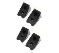 ORFOFE 4pcs Car Wheel Chocks Rubber Anti-slip Tire Support Pads for Trailers Vehicles Rvs High Strength Plastic Blocks for Safety and Stability