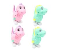 ORFOFE 4pcs Cartoon Dinosaur Clockwork Wind-up Playthings for Spring Boys Fun Random Color