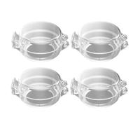 ORFOFE 4pcs Clear Childproof Door Knob Covers for Safety Easy Install No-Tool Stove and Door Knob Lock Covers Fit for Home Protection Against Accidental Locking