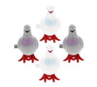 ORFOFE 4Pcs Decorative Pigeon Wind Up Clockwork Playthings for No Battery Design Safe Fun Adorable Pigeon for Parties Family Sharing