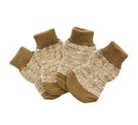 ORFOFE 4pcs Dog Cotton Socks Pet Paw Protectors Anti-slip Skin-friendly Soft Socks Easy to Carry for Indoor and Outdoor Use
