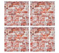 ORFOFE 4Pcs Dollhouse Miniature Tiles Set for Tiny House Crafts, Realistic Kitchen Bathroom Living Room Decor, Mini Accessories for Dollhouse Decoration