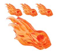 ORFOFE 4pcs Effects Action Figure Accessories for Building Vivid Flame Models for Creative DIY Play Compatible with Mini Building to Enhance Imagination and Storytelling
