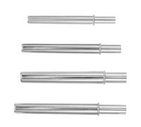 ORFOFE 4PCS Fishing Rod Connecting Tubes Thickened Stainless Steel Repair Sleeves DIY Lure Rod Joint Sleeves Inserts for Fishing Pole Repair and Travel Use