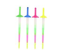 ORFOFE 4Pcs Large Concert Glow Sticks Bulk Luminous Cheering Props Party Decor Lightweight Safe for Weddings Christmas Year's Eve Random Color