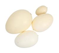 ORFOFE 4pcs Lifelike Bird Egg Assorted Color Speckled Simulation Eggs for Painting Practice and Easter Activities Lightweight Educational Models with Four and Patterns