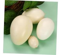 ORFOFE 4pcs Lifelike Bird Eggs Model Assorted Speckled Simulation Eggs for Educational for Painting Practice and Easter Decoration