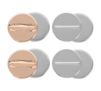ORFOFE 4pcs Magnetic Brooch Pin Converter for Clothing Needleless Protect Fabric Scarves Hats Bags Cardigan Clips for Women with Magnetic Clasp Design