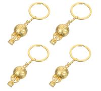 ORFOFE 4Pcs Metal Football Keychains Set, Sports Trophy Pendant Keyrings for Boys, Football Party Favors and School Rewards, Small Soccer Sports Fan Souvenirs