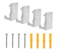ORFOFE 4pcs Metal Roman Blind Fixing Brackets Roller Shade Parts Shaped Clips for Top Side Installation Compatible with Roller Blind Repair Kit