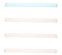 ORFOFE 4pcs Mini U-shaped Clear Acrylic Mahjong Push Rod Travel-friendly Tile Rack Pusher for American Majiang and Card Games Portable Fingertip Tile Holder for Seniors and Travelers
