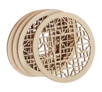 ORFOFE 4Pcs Mini Wooden Chinese Style Window Frames for DIY Miniature House Model Small Architectural Decor Pretend Play Mini Windows Tools and Crafts