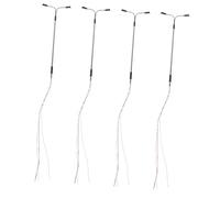 ORFOFE 4pcs Miniature Street Lights for Model Railways Scale Mini Street Light Models Doll House Decorative
