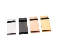 ORFOFE 4pcs Mirror Finish Stainless Steel Money Clips Compact Card Holder for Cash Credit Cards Lightweight Front Pocket Wallet Replacement Stylish Tie Clip for Business Formal Events