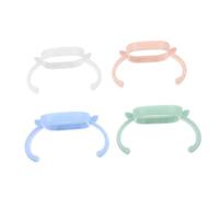 ORFOFE 4Pcs Nursing Bottle Handles with Double Grip Design for Feeder Transition Easy to Install Bottle Holder for Independent Drinking Practical and Convenient Grip Attachment