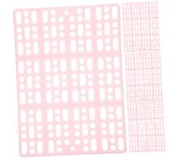 ORFOFE 4pcs Pink Rabbit Floor Mats Bunny Cage Foot Cushions Reusable Plastic Animal Cage Hole Nesting Pads for Guinea Pigs and Small Pets Indoor Habitat