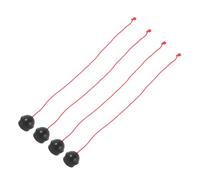 ORFOFE 4Pcs Portable Snooker Cue Chalk Holder Rubber Caps for Pool Table Chalk Protection Billiard Supplies Compact Storage for Cue Tips