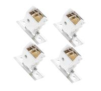 ORFOFE 4pcs Pulley Lock Roller Blinds Cord Lock Austrian Blind Cord Lock Curtain Cord Lock Roman Blind Cord Lock Cord Shade Lock Curtain Supplies Universal White Stainless Steel, BMM9KQ4130M01LOF
