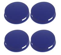 ORFOFE 4pcs Replacement Doorbell Buttons Silicone Push Button Replacement Kit with Screws Universal Round Backlit for Home Entryway