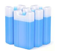 ORFOFE 4pcs Reusable Ice Packs for Cooler Box 400ml Pre-filled Portable Freezer Cold Packs for Air Cooling Fan, Plastic and High-density Resin Material, for Offices and Bedrooms