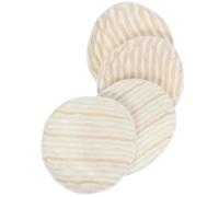 ORFOFE 4pcs Reusable Washable Cotton Breast Pads Highly Absorbent Thickened Nursing Cushions for Breastfeeding Moms Lightweight Comfortable Design for Mothers and Daily Use