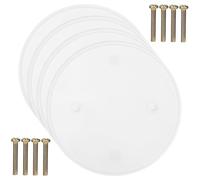 ORFOFE 4pcs Round Ceiling Blank Cover Plates Electrical Outlet Hole Covers for Wall and Ceiling Easy Installation Seamless Aesthetic for Concealing Openings and Enhancing Decor